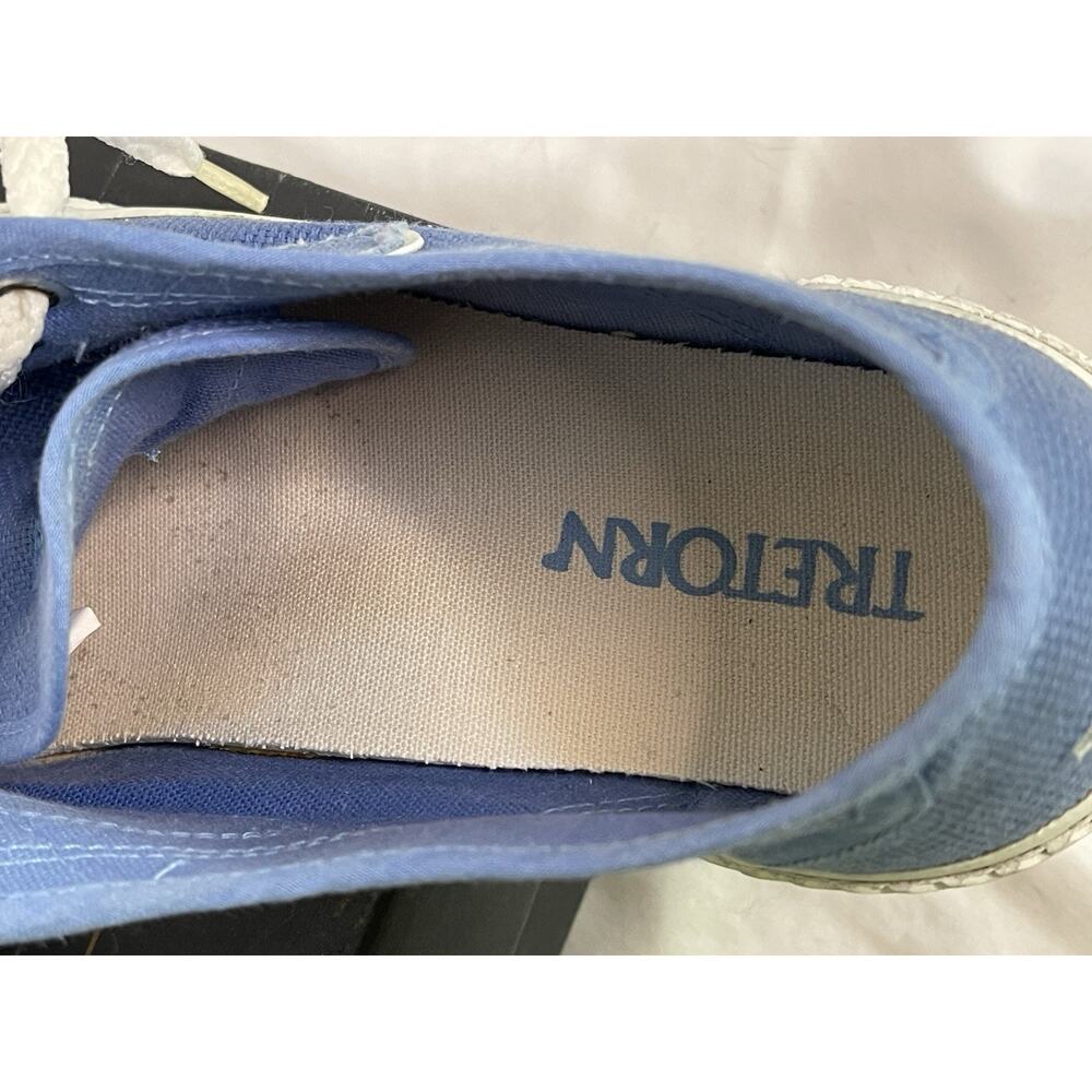 TRETORN Canvas Sneakers Women's 8.5 Shoes Blue Marina Lace-Up Athleisure Casual - Picture 10 of 11
